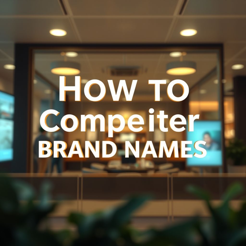 ศึกษาชื่อแบรนด์คู่แข่งอย่างไร